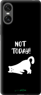 Силиконовый чехол Уставший кот для Sony Xperia 10 VI - 4535u-3976 изображение 