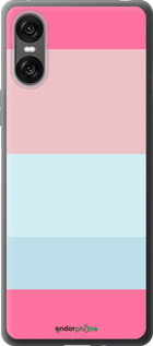 Силиконовый чехол Полосы1 для Sony Xperia 10 VI - 4589u-3976 изображение 