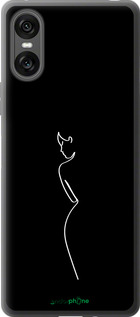 Силиконовый чехол Силуэт1 для Sony Xperia 10 VI - 4590u-3976 изображение 