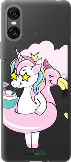 Силиконовый чехол Crown Unicorn для Sony Xperia 10 VI - 4660u-3976 изображение 