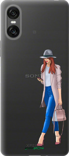 Силиконовый чехол Девушка 1 для Sony Xperia 10 VI - 4751u-3976 изображение 
