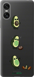 Силиконовый чехол Авокадо 1 для Sony Xperia 10 VI - 4857u-3976 изображение 