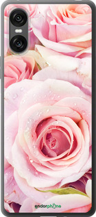 Силиконовый чехол Розы для Sony Xperia 10 VI - 525u-3976 изображение 