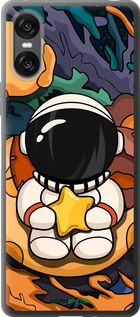 Силиконовый чехол Астронавт и звезда для Sony Xperia 10 VI - 5326u-3976 изображение 