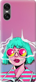 Силиконовый чехол Поп арт девушка для Sony Xperia 10 VI - 5378u-3976 изображение 
