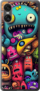 Силиконовый чехол Cмешные монстры для Sony Xperia 10 VI - 5549u-3976 изображение 