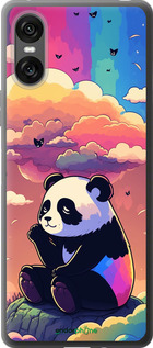 Силиконовый чехол Панда в облаках для Sony Xperia 10 VI - 5585u-3976 изображение 