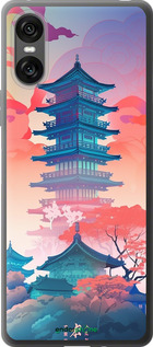 Силиконовый чехол Япония монастырь для Sony Xperia 10 VI - 5590u-3976 изображение 