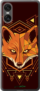 Силиконовый чехол Лиса геометрия для Sony Xperia 10 VI - 5607u-3976 изображение 