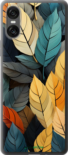 Силиконовый чехол Кольорове листя для Sony Xperia 10 VI - 5644u-3976 изображение 