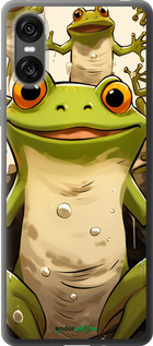 Силиконовый чехол Веселая жаба для Sony Xperia 10 VI - 5658u-3976 изображение 