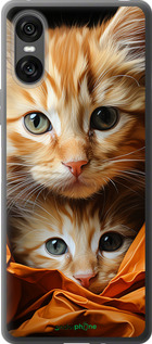 Силіконовий чехол Котики 2 для Sony Xperia 10 VI - 5664u-3976 изображение 