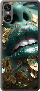 Силиконовый чехол Губы 2 для Sony Xperia 10 VI - 5667u-3976 изображение 