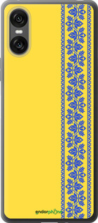 Силиконовый чехол Вышиванка 4 для Sony Xperia 10 VI - 569u-3976 изображение 