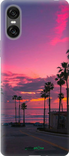 Силиконовый чехол Пальмы для Sony Xperia 10 VI - 5873u-3976 изображение 