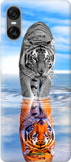 Силиконовый чехол Тигр для Sony Xperia 10 VI - 6016u-3976 изображение 