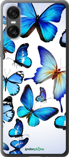 Силиконовый чехол Бабочки для Sony Xperia 10 VI - 6023u-3976 изображение 