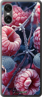 Силиконовый чехол Морозные ягоды для Sony Xperia 10 VI - 6033u-3976 изображение 