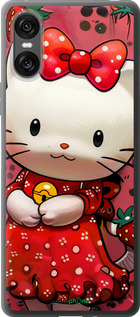 Силиконовый чехол hello kitty1 для Sony Xperia 10 VI - 6036u-3976 изображение 