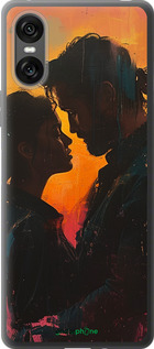 Силиконовый чехол Любовь на полотне для Sony Xperia 10 VI - 6067u-3976 изображение 