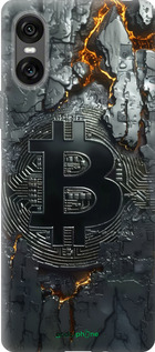 Силиконовый чехол Раскаленный биткойн для Sony Xperia 10 VI - 6091u-3976 изображение 