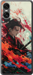 Силиконовый чехол Битва стихий для Sony Xperia 10 VI - 6110u-3976 изображение 