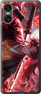 Силиконовый чехол Аниме воин для Sony Xperia 10 VI - 6281u-3976 изображение 