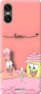 Силиконовый чехол Спанч Боб для Sony Xperia 10 VI - 6282u-3976 изображение 