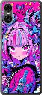 Силиконовый чехол Аниме милаха для Sony Xperia 10 VI - 6314u-3976 изображение 
