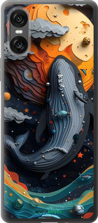 Силиконовый чехол Кит в космосе для Sony Xperia 10 VI - 6328u-3976 изображение 