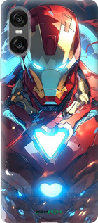 Силіконовий чехол Железный человек для Sony Xperia 10 VI - 6372u-3976 изображение 