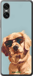 Силиконовый чехол Пес в очках для Sony Xperia 10 VI - 6381u-3976 изображение 