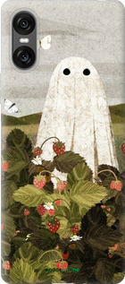 Силиконовый чехол Клубничные поля и привидения для Sony Xperia 10 VI - 6426u-3976 изображение 