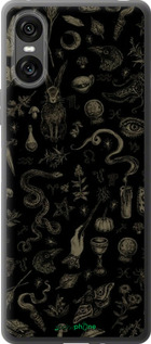 Силиконовый чехол Мистический коллаж с травами и магическими символами для Sony Xperia 10 VI - 6428u-3976 изображение 