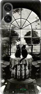 Силиконовый чехол Череп и коты для Sony Xperia 10 VI - 6432u-3976 изображение 