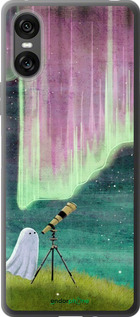 Силиконовый чехол Привидение и звезды для Sony Xperia 10 VI - 6443u-3976 изображение 