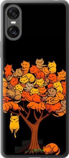 Силиконовый чехол Дерево и котики для Sony Xperia 10 VI - 6516u-3976 изображение 