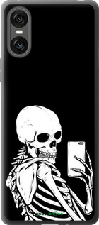 Силіконовий чехол Скелет робить Selfie для Sony Xperia 10 VI - 6535u-3976 изображение 