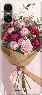 Силиконовый чехол Пионы 1 для Sony Xperia 10 VI - 6705u-3976 изображение 