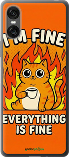 Силиконовый чехол Funny Cat для Sony Xperia 10 VI - 6786u-3976 изображение 