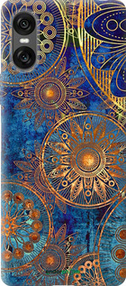 Силиконовый чехол Золотой узор для Sony Xperia 10 VI - 678u-3976 изображение 