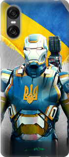 Силиконовый чехол Украинский киборг для Sony Xperia 10 VI - 980u-3976 изображение 