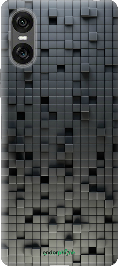 Силиконовый чехол Кубики для Sony Xperia 10 VI - 1061u-3976 изображение 