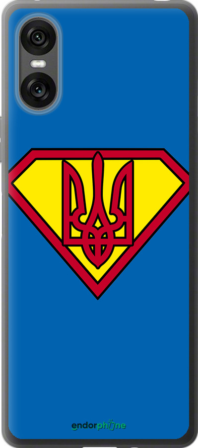 Силиконовый чехол Супер Тризуб для Sony Xperia 10 VI - 1164u-3976 изображение 