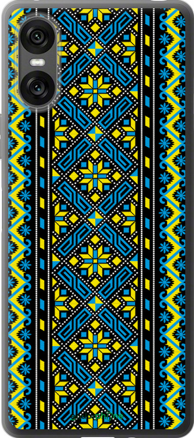 Силиконовый чехол Вышиванка 39 для Sony Xperia 10 VI - 1173u-3976 изображение 