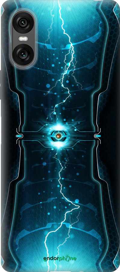 Силиконовый чехол Молнии в цилиндре для Sony Xperia 10 VI - 120u-3976 изображение 