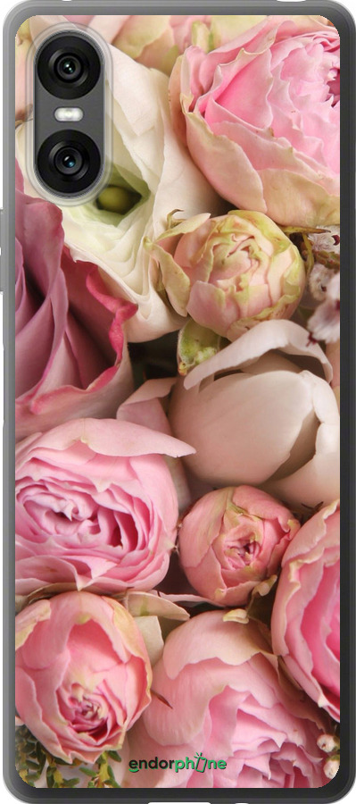 Силиконовый чехол Розы v2 для Sony Xperia 10 VI - 2320u-3976 изображение 