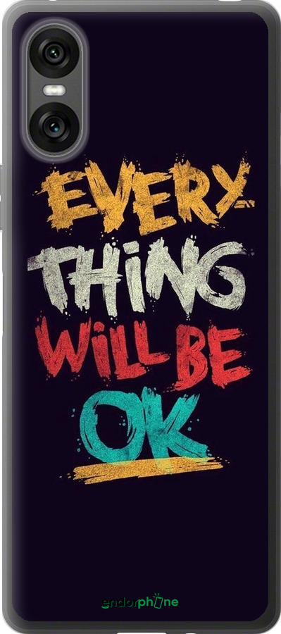 Силиконовый чехол Все будет хорошо для Sony Xperia 10 VI - 4068u-3976 изображение 