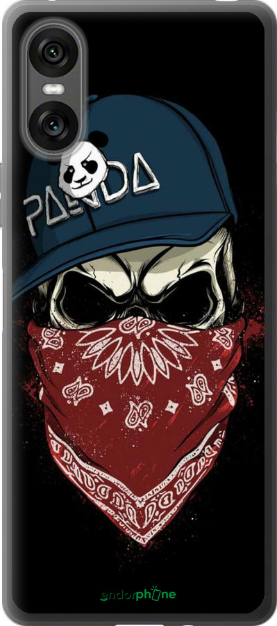 Силиконовый чехол Череп в кепке для Sony Xperia 10 VI - 4127u-3976 изображение 