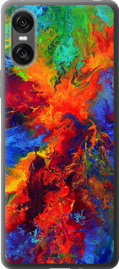 Силиконовый чехол Акварель на холсте для Sony Xperia 10 VI - 4150u-3976 изображение 